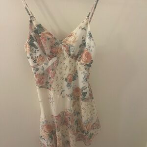 Wild Fable Floral Print Dress with Spaghetti Straps